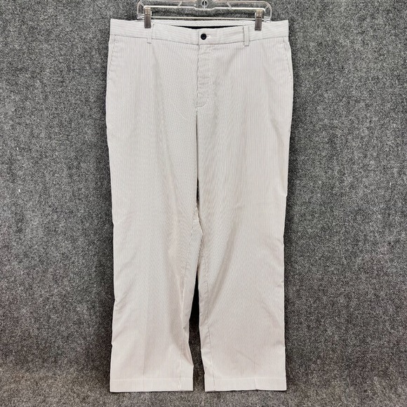 Nike Golf Other - Nike Golf Mens Dri-Fit Pinstripe Pants Gray White 36x30 Performance Style 433251